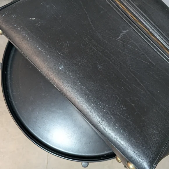 Vintage Made in Canada Leather Doctor Style Bag Briefcase 1950s 1960s - Picture 5 of 16